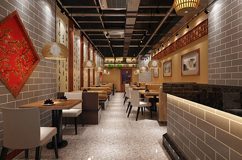 铜川传统中式餐厅餐馆装修设计效果图