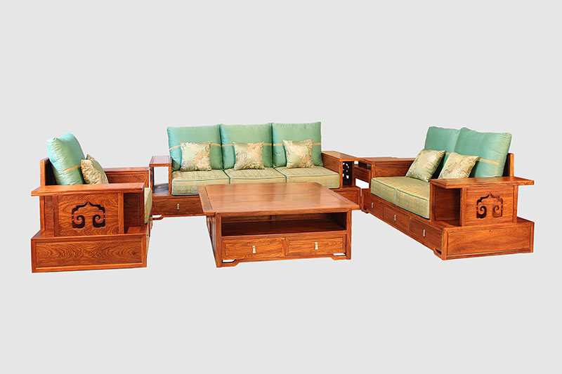 铜川中式实木沙发简直太美了